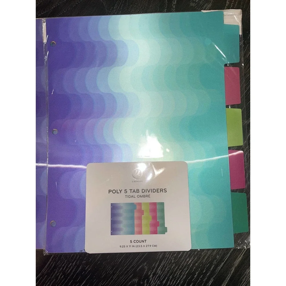 Poly Tab Tidal Ombre Dividers 15ct (3×5ct)